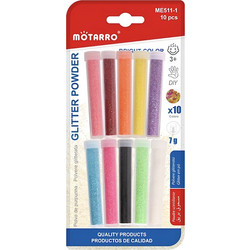 Χρυσόσκονες Χειροτεχνίας 10 x 7g Bright Colors Motarro ME511-1