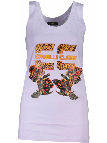 CAVALLI CLASS WOMEN'S PURPLE TANK TOP Μοβ