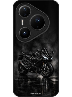 Sonique Men's Edition Back Cover Black Ride (Huawei Pura 80 Pro)