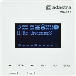 Adastra WA-215 Επιτοίχιος Ενισχυτής με Media Player και Bluetooth 2 x 15W RMS (Τεμάχιο)