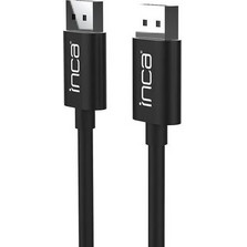 Inca Καλώδιο DisplayPort to DisplayPort Male 2m Black IDPD-20