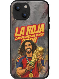 Θήκη La Roja Campeones del Mundo - Marc Cucurella iPhone 13 mini Groove TPU (Tempered Glass και TPU)