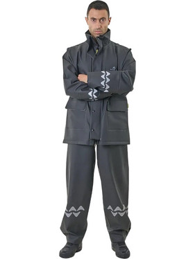 Αδιάβροχο Σετ Street R-II Long Anorak Black