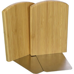 Wedo 611207 Bookends Bamboo Set 2 Brown