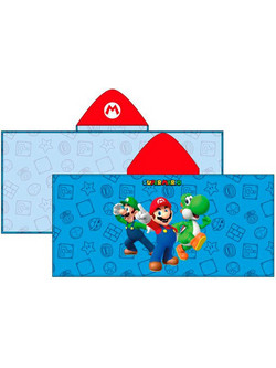 Super Mario Bros microfibre poncho towel