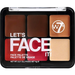 W7 Let's Face It Makeup Palette Soft Glow