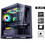 Armaggeddon Aquaron Black Gaming Midi Tower Κουτί Υπολογιστή με Πλαϊνό Παράθυρο