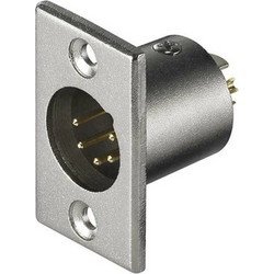Goobay Ενωτικό Καλωδίων XLR M 5 pin Ανοξείδωτο ατσάλι (11966) 11966
