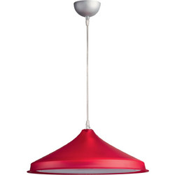 Arkolight Κρεμαστό Φωτιστικό Οροφής Μονόφωτο LED με Φυσικό Λευκό Φως Κόκκινο 120-7/32L