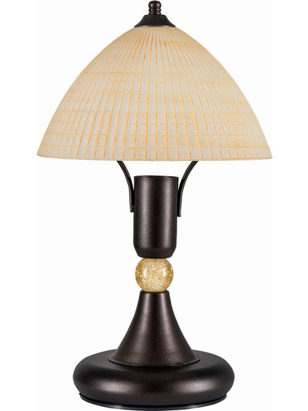 Arkolight 1126-218 Πορτατίφ E14 Καφέ Μαύρο Φ18xΥ30cm