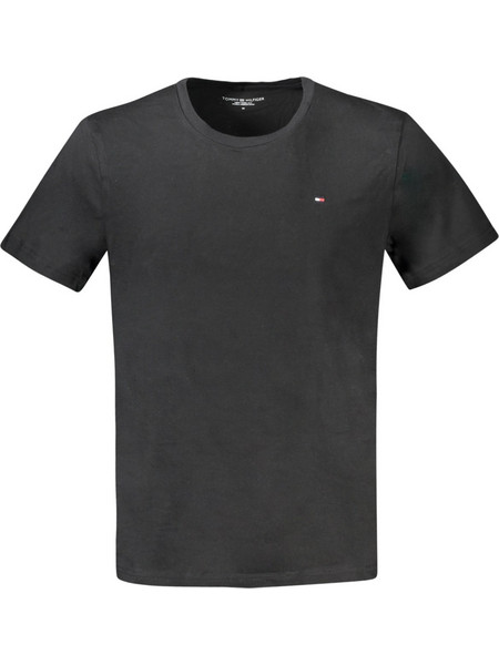 TOMMY HILFIGER SHORT SLEEVE T-SHIRT 3 PACK MEN BLACK - Μαύρο