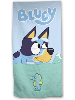Bluey microfibre beach towel