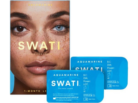 SWATI - Coloured Contact Lenses 1 Month - Aquamarine