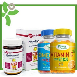Power Health Power of Nature Kids Immune Defense Box: KinderImmun με Πρωτόγαλα, β-γλυκάνες & Βιταμίνες B, C, D3, 65grOmega 3 Kids Gummies, 60τμχ Vitamin C Kids Gummies, 60τμχ (857 & 208 & 185)