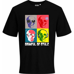 Κοντομάνικο REGULAR T-Shirt SUGA SRB-18 Μαύρο