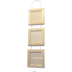 ΞΥΛΙΝΕΣ ΚΟΡΝΙΖΕΣ ΕΝΙΑΙΕΣ 3ΤΕΜ 3Χ(19cmX19cm & σχοινι)