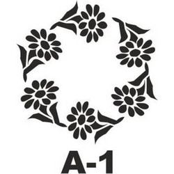 ΣΤΕΝΣΙΛ 20Χ20 A-1 ARTEBELLA ΣΤΡΟΓΓΥΛΟ ΜΕ ΛΟΥΛΟΥΔΙΑ