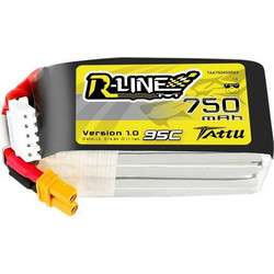 Battery Tattu R-Line 750mAh 14.8V 95C 4S1P JST-XHR