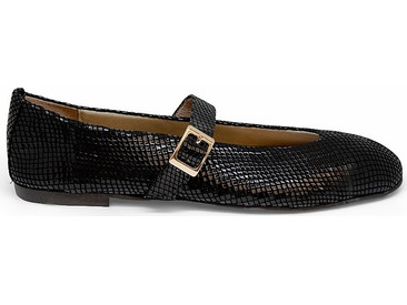 Bigshoes GA1129V-01 Δερμάτινη Μπαλαρίνα Μαύρο