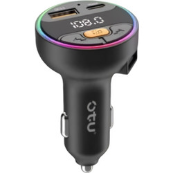 Bluetooth FM Transmitter Αυτοκινήτου Με Φορτιστή 45W Και USB Θύρες Otu CM05