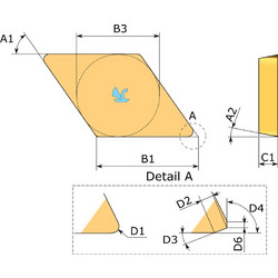 CNMG 432-LUW AC900G - SUMITOMO Πλακίδιο Τόρνου