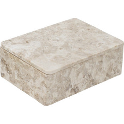 Artekko Marble Μπεζ Μαρμάρινη Κοσμηματοθήκη (20x15x7)cm