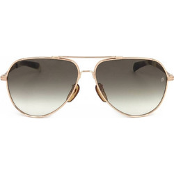David Beckham DB 7031/S F6W Ανδρικά Γυαλιά Ηλίου Aviator Κοκάλινα Ασημί με Μαύρο Degradee Φακό