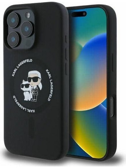 Karl Lagerfeld Kc Heads Ring Back Cover Πλαστικό / Σιλικόνης για iPhone 16 Pro Max - Μαύρο