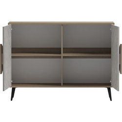 Μπουφές Gora pakoworld sonoma-μπεζ οψη μαρμαρου 110x35.5x82εκ