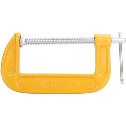 DELI DELI σφιγκτήρας τύπου C DL-G205 με μέγιστο άνοιγμα 125mm, κίτρινος