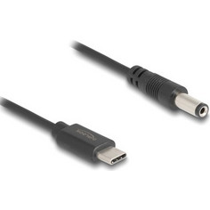 DELOCK DELOCK καλώδιο USB-C σε DC 5.5 x 2.1mm 85397, 1m, μαύρο