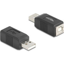 DELOCK DELOCK αντάπτορας USB σε USB Type B 67202, 480Mbps, μαύρος