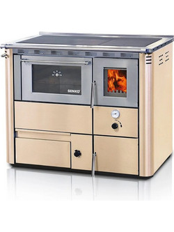 Senko C-35 Beige Ξυλόσομπα Καλοριφέρ Αερόθερμη με Φούρνο