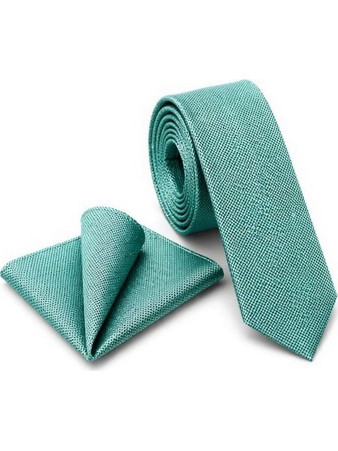 JANLOUIE TIE OXFORD WITH HANDKERCHIEF 5,5CM
