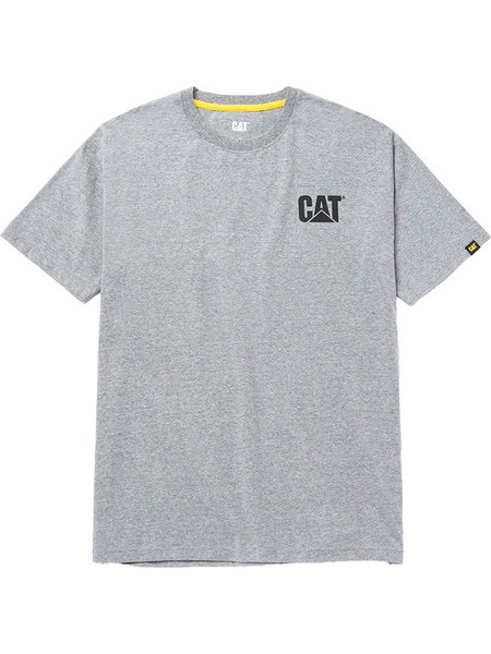CAT Μπλουζάκι κοντομάνικο γκρι trademark tee W05324