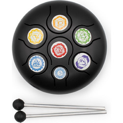 Low Med Hapi Drum Black Chakra- 14x7cm