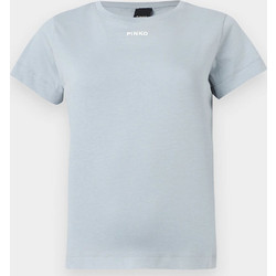PINKO BASICO T-SHIRT JERSEY LOGO STA 100373A34F-E87 LightBlue
