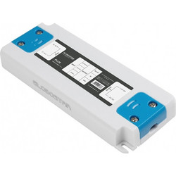 GLOBOSTAR PLUX GLB-107-0010 Τροφοδοτικό/Μετασχηματιστής Class II SELV 36W 3A AC 220-240V σε DC 12V IP20 - Λευκό Ματ - Μ12.8 x Π5 x Υ1.5cm