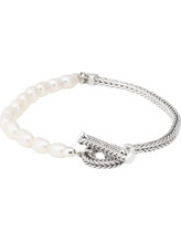 Buddha To Buddha Barbara Mini Pearl Unisex Βραχιόλι από Ασήμι με Μαργαριτάρι 139
