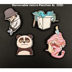 Διακοσμητικά Velcro Polo Pins and Patches 4Τεμ