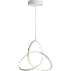 POWERTECH LED φωτιστικό οροφής HLL-0121, 15W, 4000K, Φ22cm x 1m, λευκό
