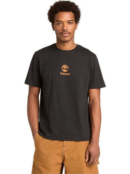 TIMBERLAND T-SHIRT ΑΝΔΡΙΚΟ A6WWT PRINT STACK LOGO TEE BLACK