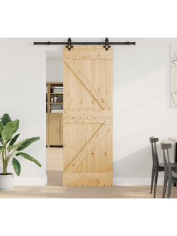 vidaXL Πόρτα Εσωτερική Συρόμενη Ξύλινη 70x210cm 3445227