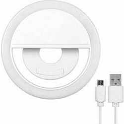 Andowl Q-C15 Mini Selfie Ring Light με 36 LED για Φωτεινές Φωτογραφίες Λευκό