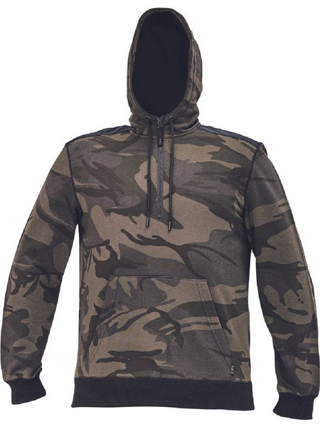 ΜΠΛΟΥΖΑ ΦΟΥΤΕΡ ΜΕ ΚΟΥΚΟΥΛΑ-HOODIE CRAMBE ΚΑΜΟΥΦΛΑΖ 65%poly-35%cott, 340 g/m S