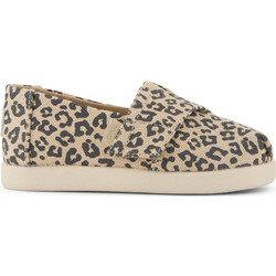 TOMS Girls Alpargata Classic - Oatmeal Leopard