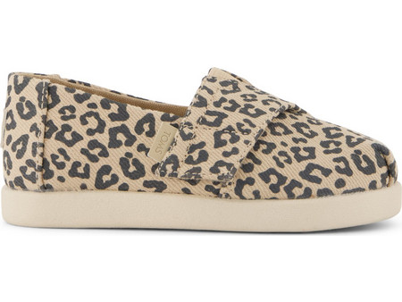 TOMS Girls Alpargata Classic - Oatmeal Leopard