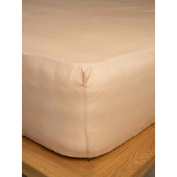 Sunshine Home Σεντόνι Μονό Βαμβακερό με Λάστιχο 100x200+30 Feelings 110 Beige