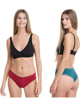 Walk Γυναικεία Brazil με Δαντέλα 2Pack W2014-2887