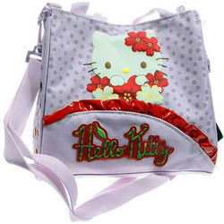 Τσαντάκι ώμου Hello Kitty Cherryland λιλά 69273